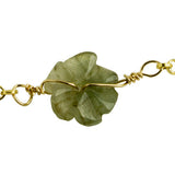 Jade Tiny Flower Bracelet