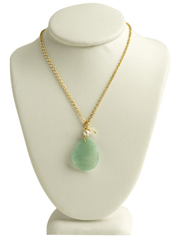Jade Petal Necklace