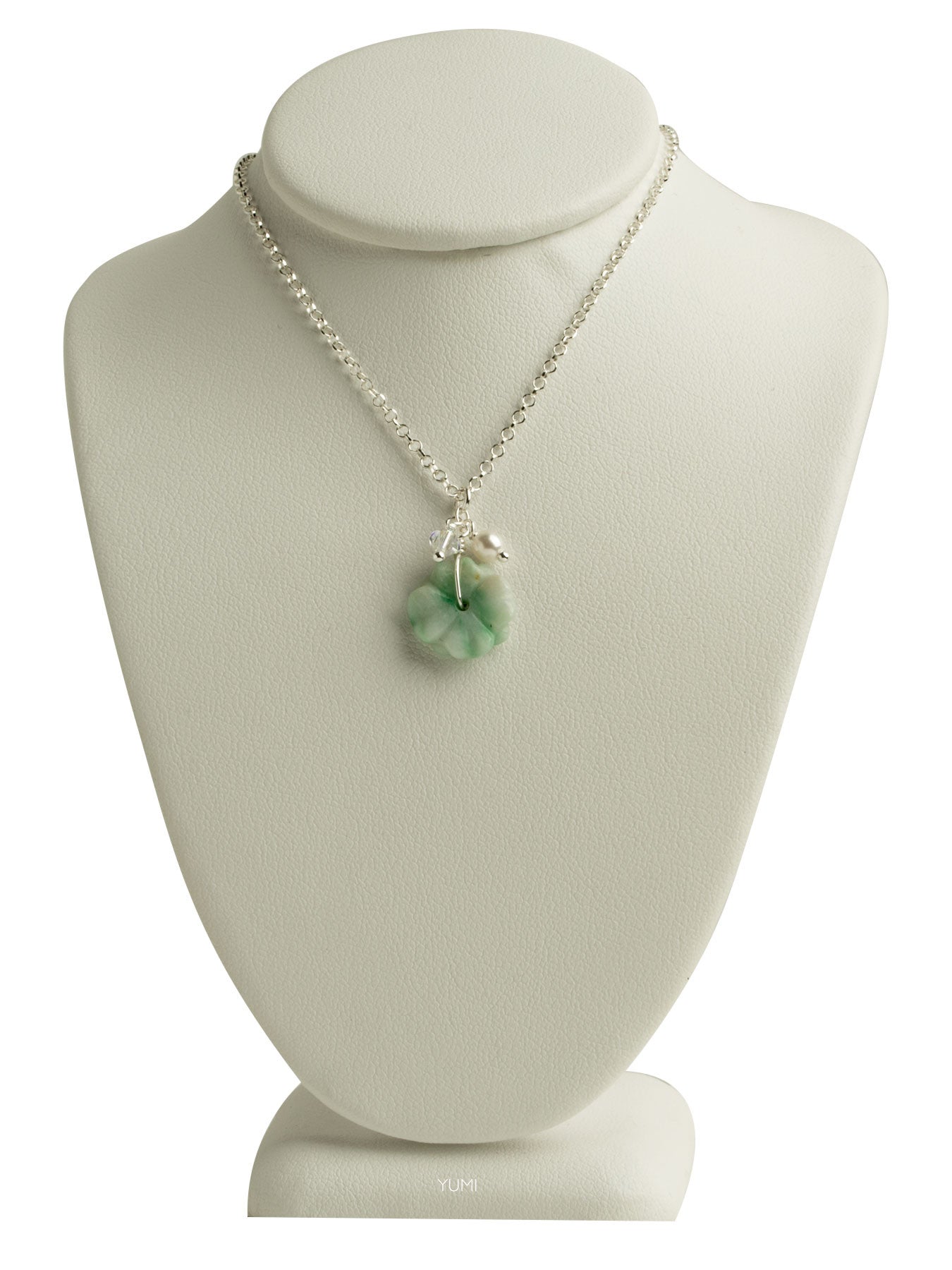 Jade flower hotsell pendant