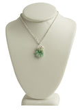 Jade Green Flower Necklace