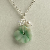 Jade Green Flower Necklace
