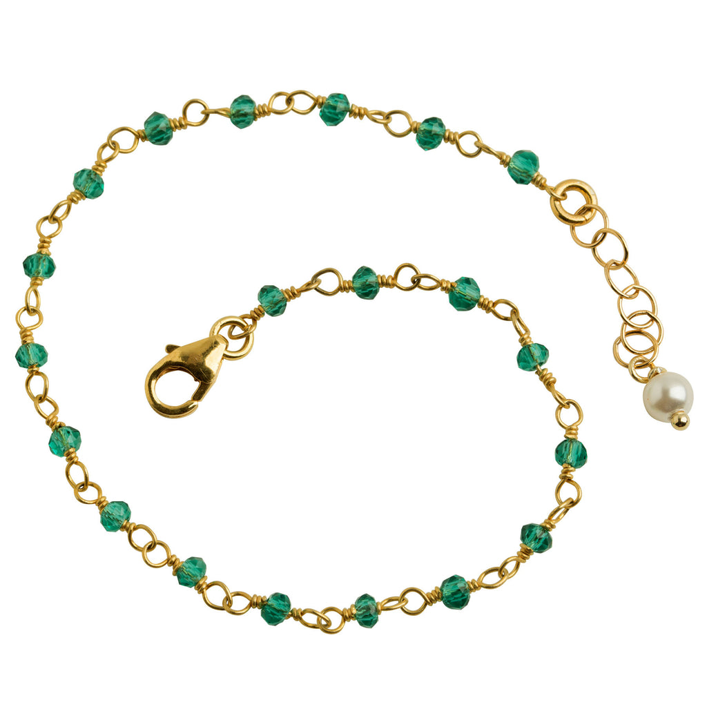 Green Quartz Gemstone Bracelet