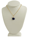 Blue Lapis Teardrop Pendant Necklace
