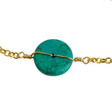 Turquoise Coin Bracelet