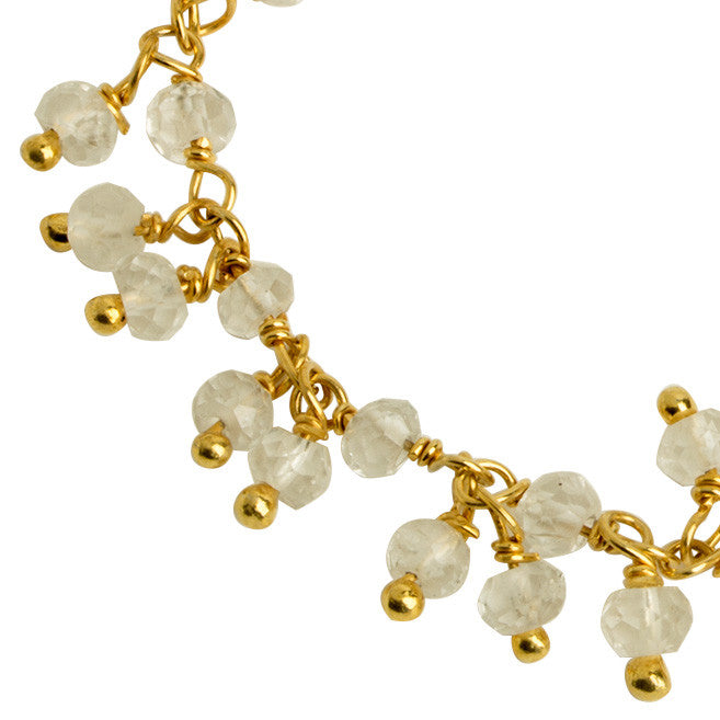 Clear Quartz Charm Bracelet