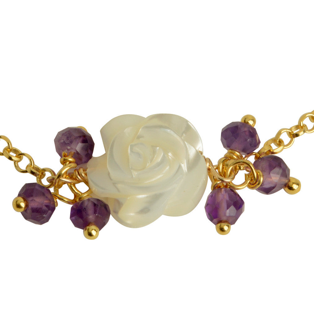 Pretty Rose Pearl Bracelet