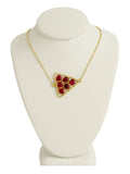 Garnet Triangle Cluster Necklace