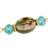 Blue Abalone Shell Bracelet