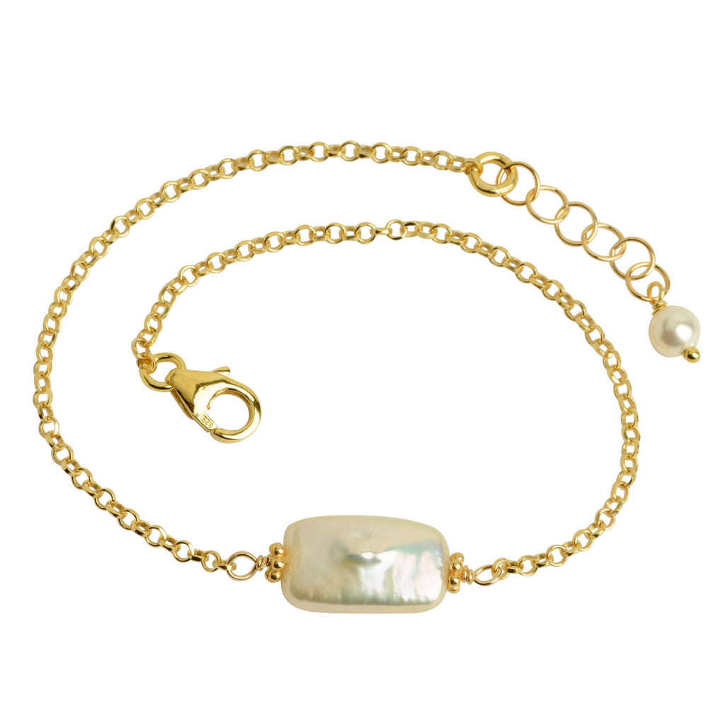 Rectangle Pearl Bracelet