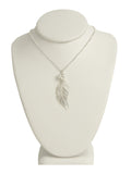 Magnolia Pearl Leaf Pendant Necklace