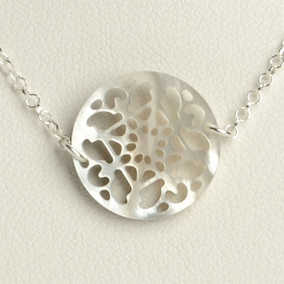 Modern Geometric Pearl Necklace