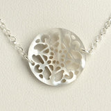 Modern Geometric Pearl Necklace