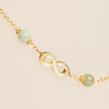 Infinity Jade Anklet