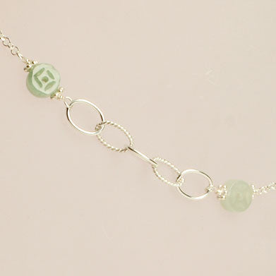 Lucky Wishes Jade + Chain Anklet