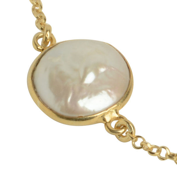 Mother of Pearl Bezel Bracelet
