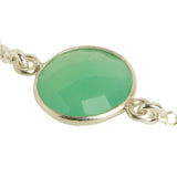Green Quartz Bezel Bracelet