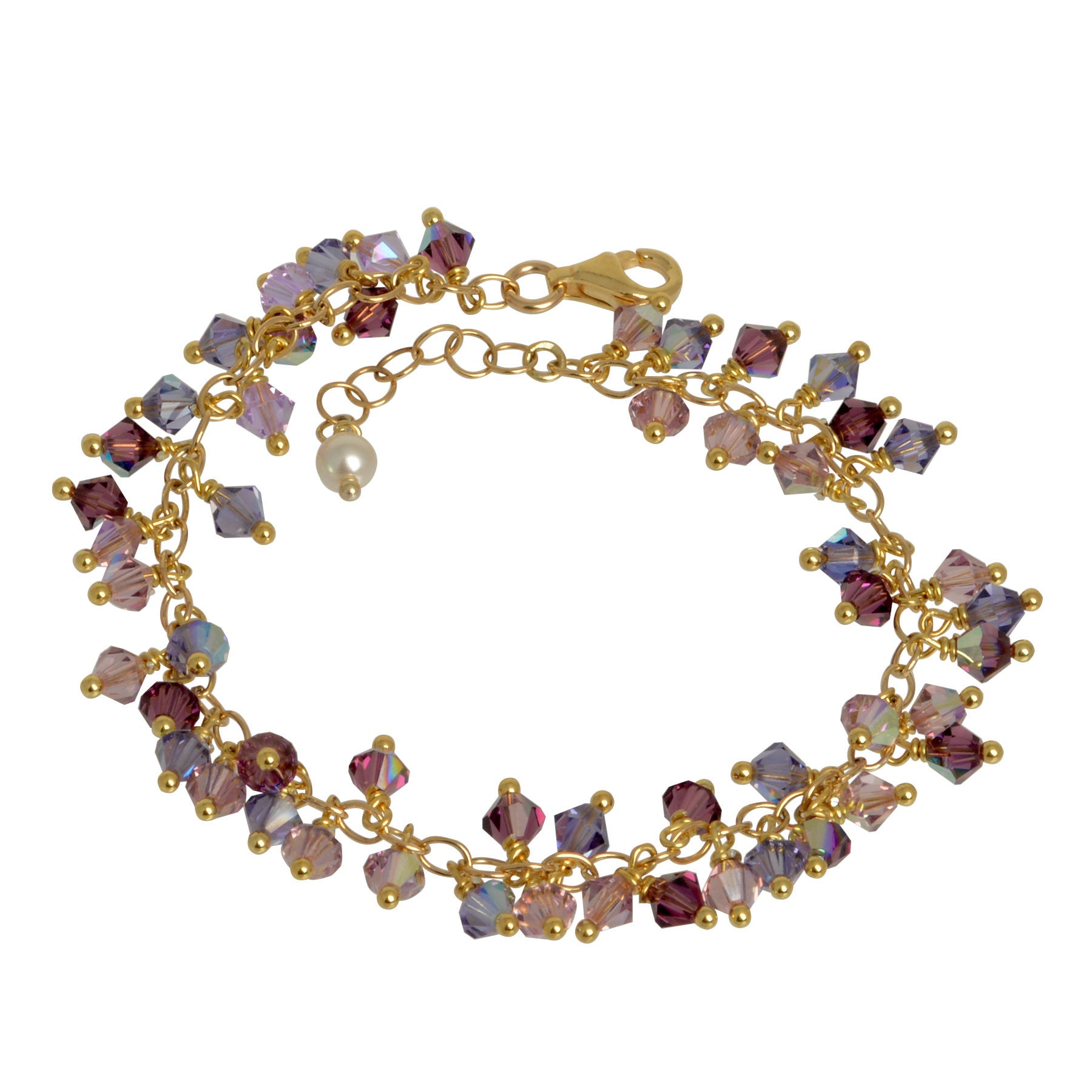 Purple Passion Crystal Charm Bracelet – YUMI JEWELRY + PLANTS