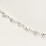 Sterling Silver Nugget Anklet