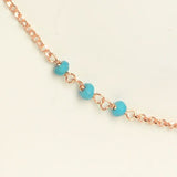 Dreamy Turquoise Nugget Anklet