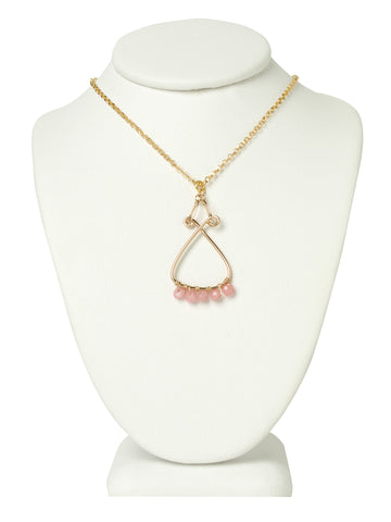 Rose Quartz Filigree Necklace
