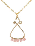 Rose Quartz Filigree Necklace
