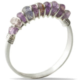 Gold Amethyst Gemstone Ring