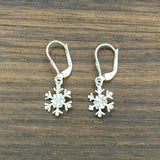 Twinkle Silver Snowflake Earrings