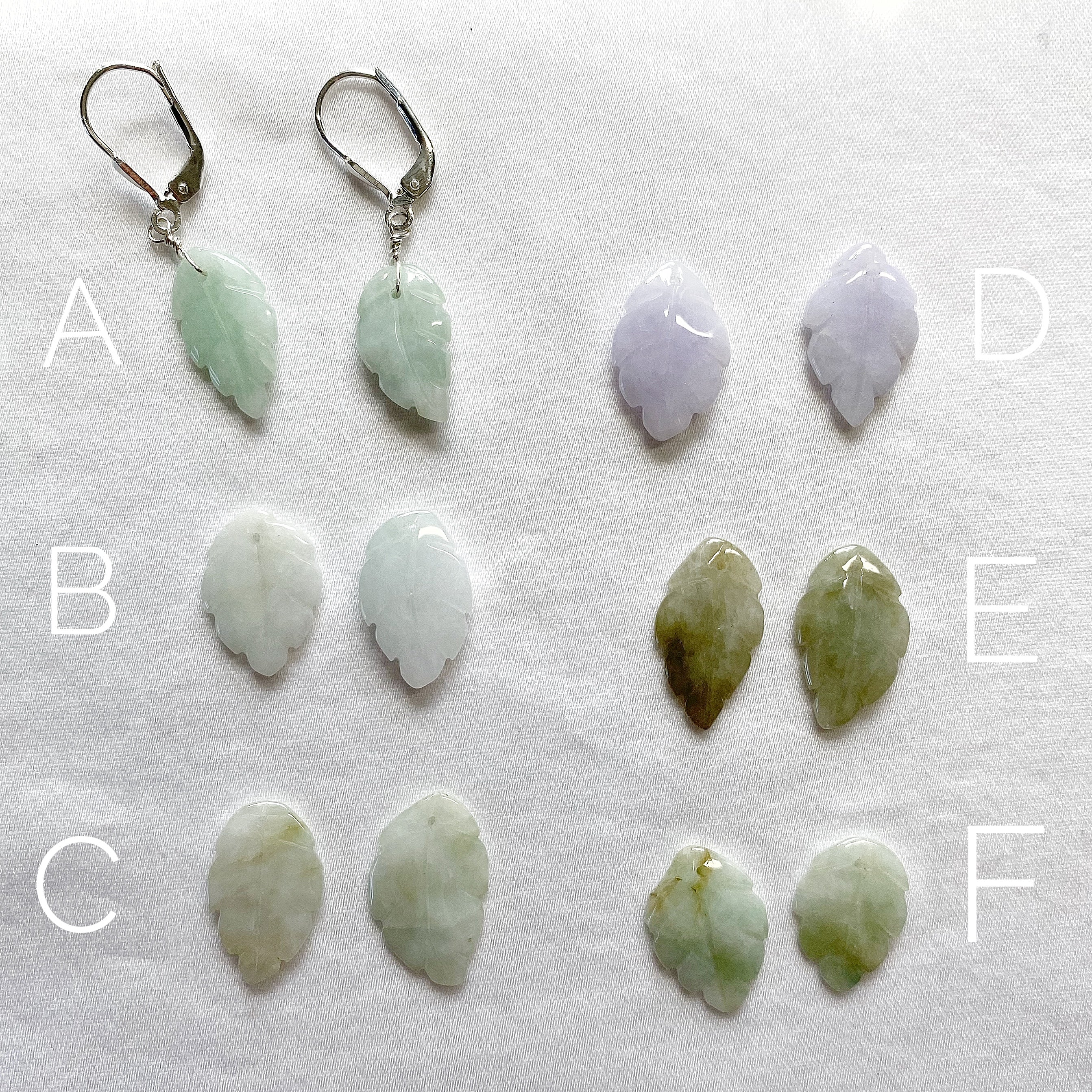 Jade Leaf Earrings