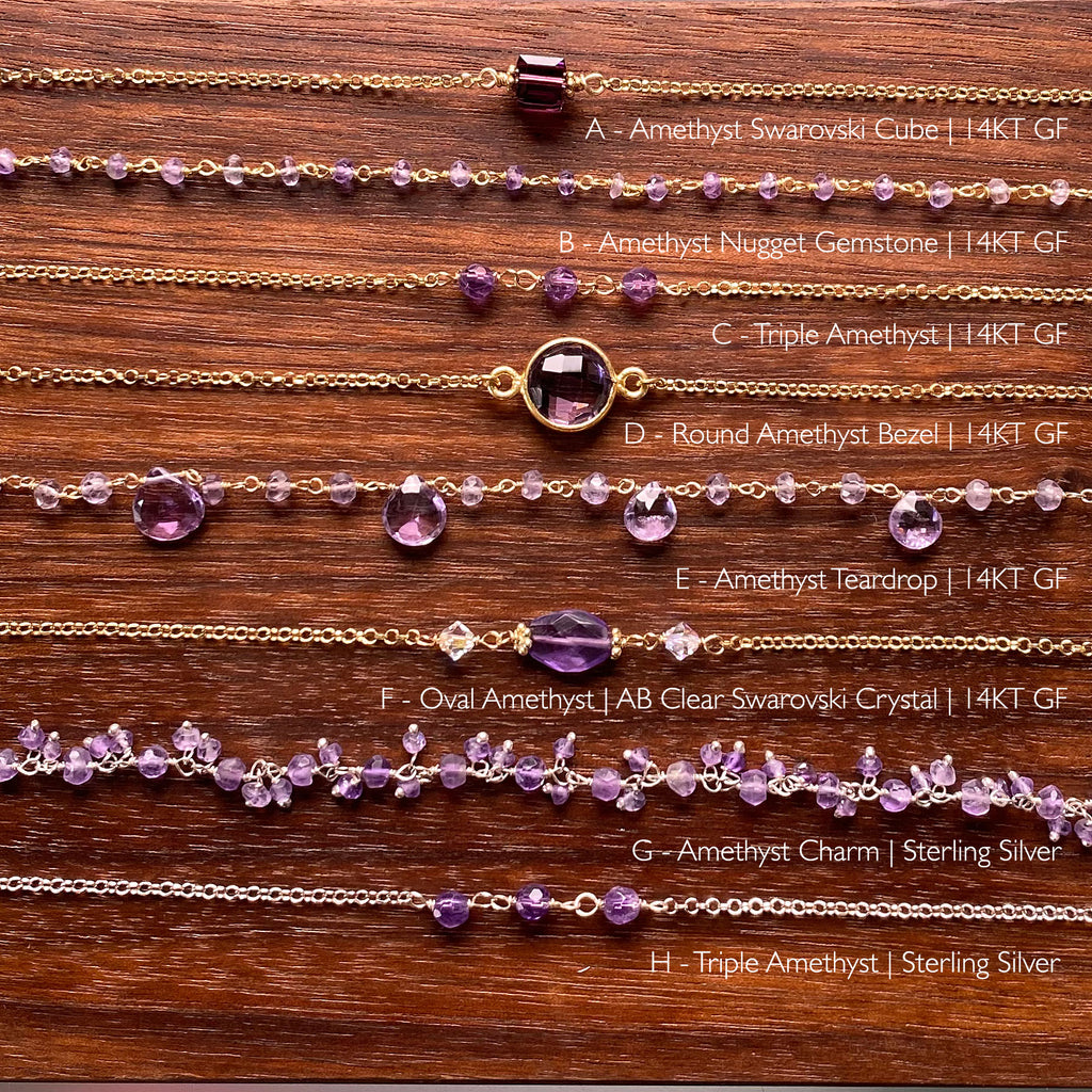 Amethyst Purple Choker Necklaces - Collection 8/8/20 – YUMI