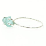 Raw Aquamarine Gemstone Ring