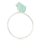 Raw Aquamarine Gemstone Ring