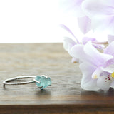 Raw Aquamarine Gemstone Ring