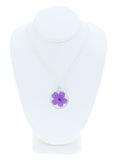 Purple Petunia Flower Necklace - Style BG6