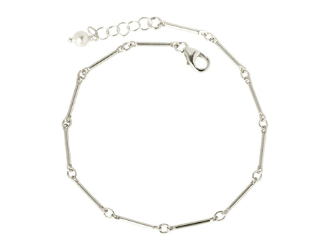 Silver Line Chain Bracelet