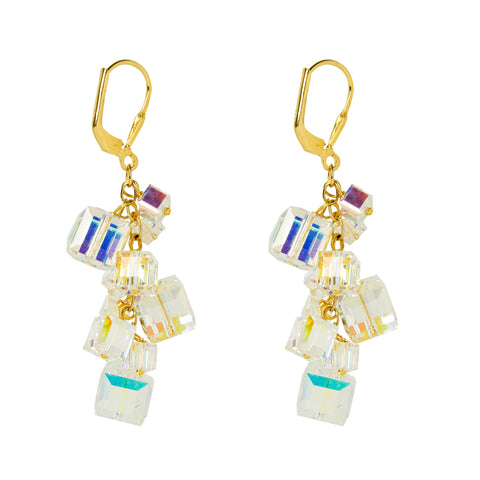 Abstract Cubes Charm Earrings