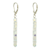 Gold Crystal Line Earrings