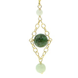 Jade Tri-Colored Diamond Earrings