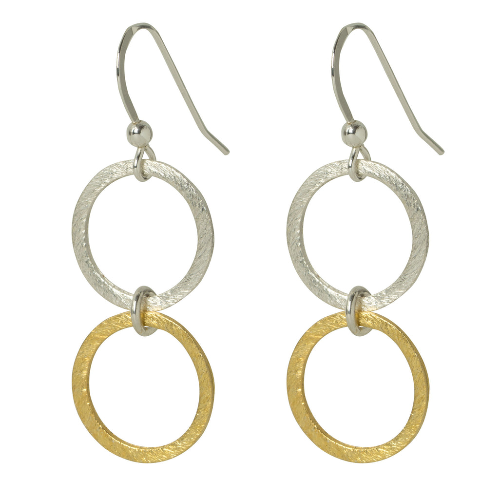 Duo Eternity Circle Earrings