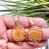 Queen Anne’s Lace Flower Earrings