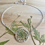Queen Anne’s Lace Flower Necklace - BG47