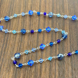 Sea of Blue Crystal Necklace