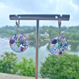 Periwinkle Botanical Garden Earrings - BG50