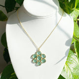 Peridot Flower Gemstone Necklace