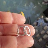 Brushed Metal Double Circle Ring