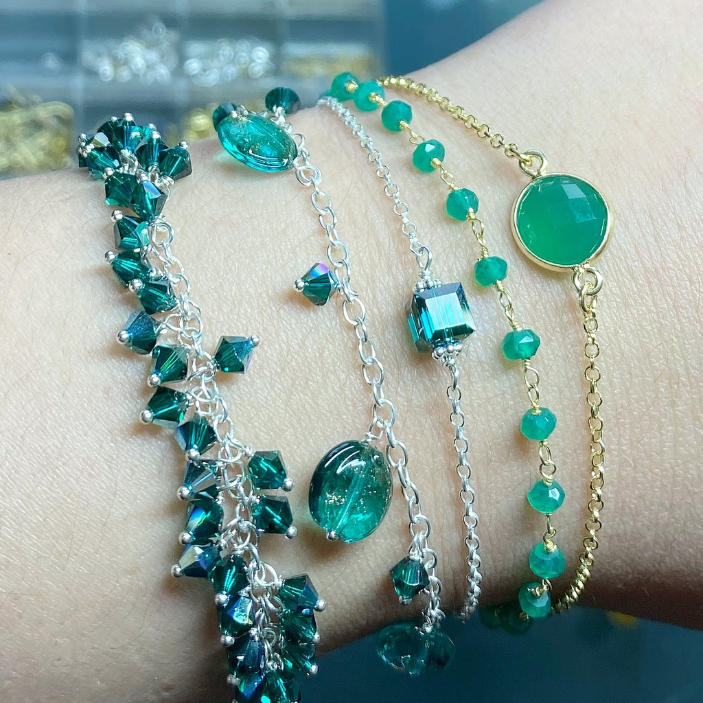 YUMI JEWELRY - Emerald Green Bracelet Collection