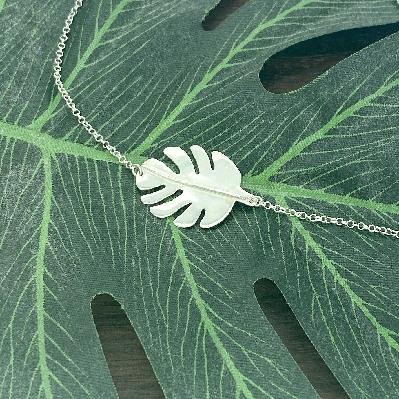 Monstera Leaf Necklace