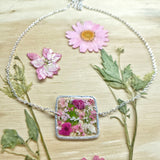 Pink Botanical Garden Necklace - BG48