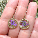 Purple Botanical Garden Earrings - BG96