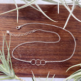 Three Circles Chain Necklace