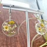 Yellow/White Wildflowers Earrings - Style BG11